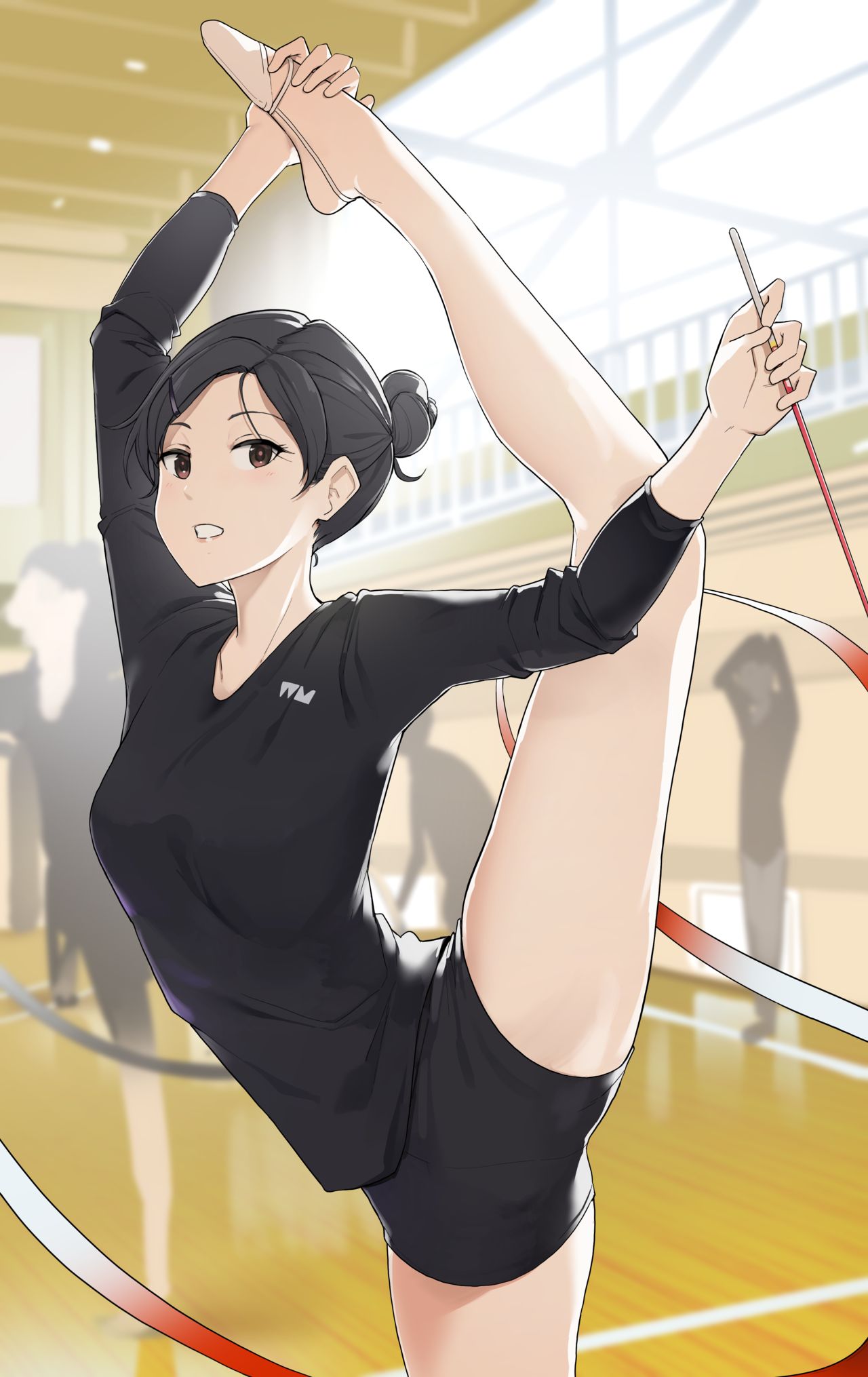 [JEN港個人漢化][わかまつ] 新体操サークル女子が関節可動域めいっぱい使ってHする話